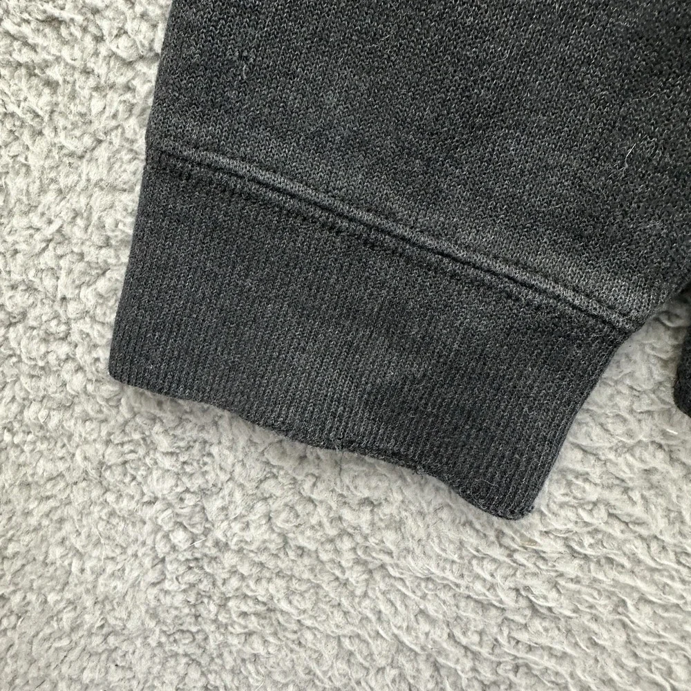 Polo Ralph Lauren Mock Neck 1/4 Zip Sweater Gray 100% Cotton Preppy Men's‎ Large